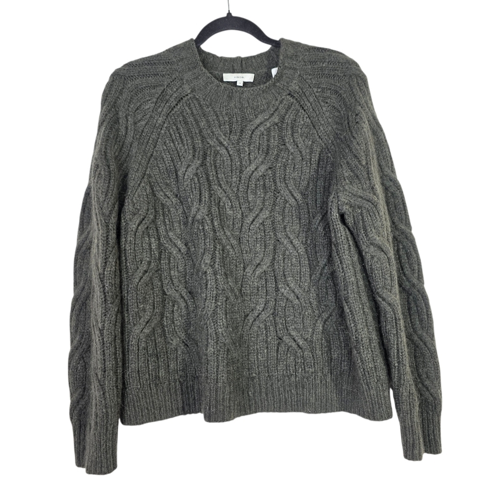Vince. Alpaca and wool Cable Knit Sweater